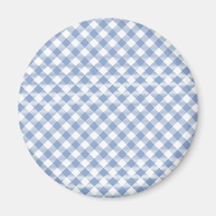 Gecontroleerd Blauw Gingham Classic patroon Magneet