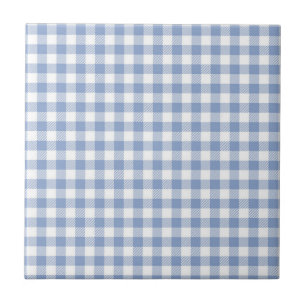 Gecontroleerd Blauw Gingham Classic patroon Tegeltje