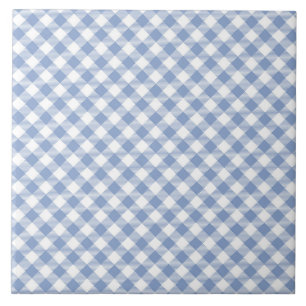Gecontroleerd Blauw Gingham Classic patroon Tegeltje