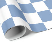 Gecontroleerd blauw/grijs en wit cadeaupapier (Rol Hoek)