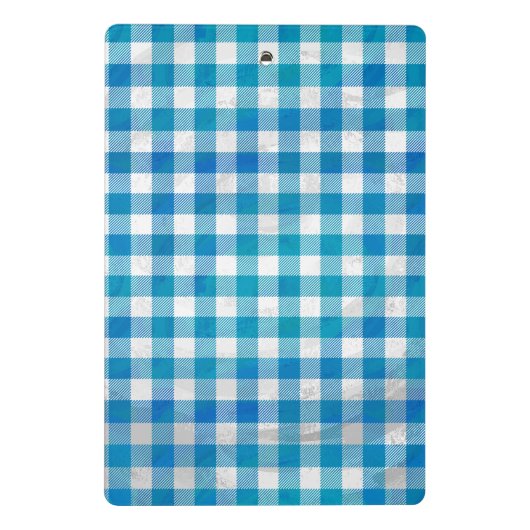 Gecontroleerd Buffalo Speld Blauw en Wit Mini Klembord (Achterkant)