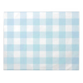 Gecontroleerd Buffalo Speld Blauw en Wit Notitieblok (Voorkant)