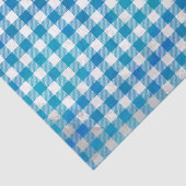 Gecontroleerd Buffalo Speld Blauw en Wit Tissuepapier (Detail)