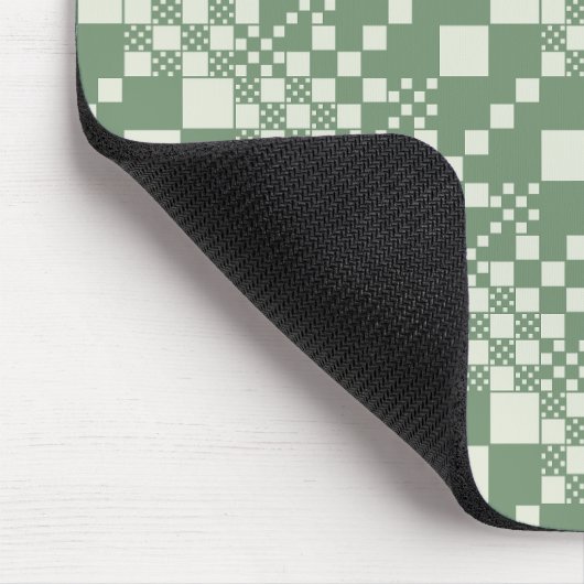 Gecontroleerd, controles in groen muismat (Hoek)