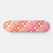 Gecontroleerd, Controles - Roze, Oranje en crème Skateboard (Horizontaal)