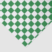 Gecontroleerd Donkergroen en wit Tissuepapier (Detail)