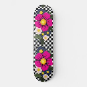 Gecontroleerd en bloemen skateboard