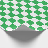 Gecontroleerd groen en wit cadeaupapier (Hoek)