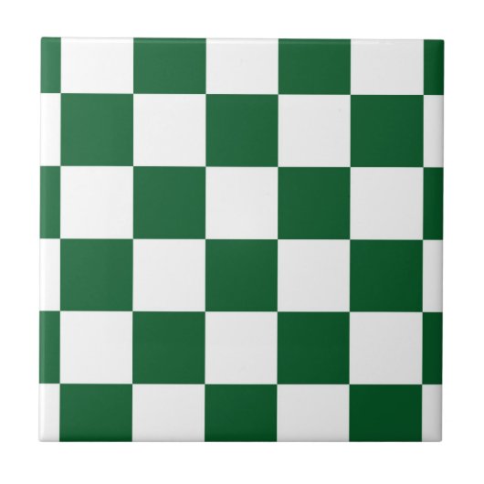 Gecontroleerd groen en wit tegeltje (Voorkant)