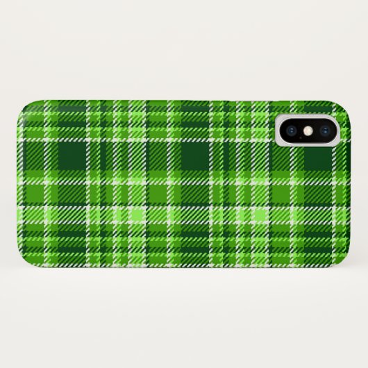 Gecontroleerd groen kleurpatroon Case-Mate iPhone case (Achterkant (horizontaal))