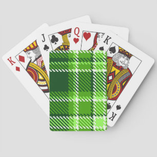 Gecontroleerd groen kleurpatroon pokerkaarten