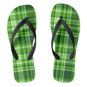 Gecontroleerd groen kleurpatroon teenslippers