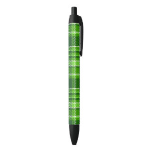 Gecontroleerd groen kleurpatroon zwarte inkt pen