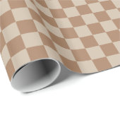 Gecontroleerd groot - bruin en licht bruin cadeaupapier (Rol Hoek)