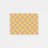 Gecontroleerd kalkgroen en roze post-it® notes (Voorkant)