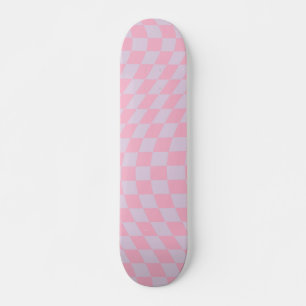 Gecontroleerd Lila Patroon Roze Checkerboard contr Skateboard