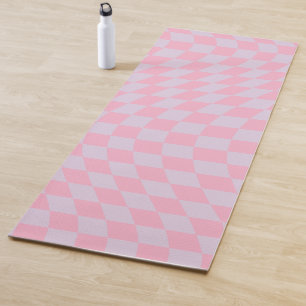 Gecontroleerd Lila Patroon Roze Checkerboard contr Yogamat