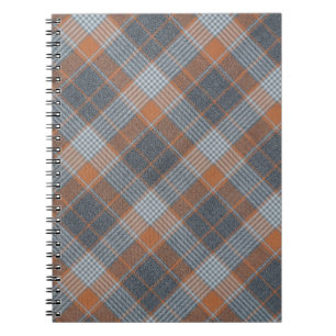Gecontroleerd materiaal tartaanpatroon textieltext notitieboek