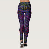 Gecontroleerd Net patroon 01 Black BG Leggings (Achterkant)