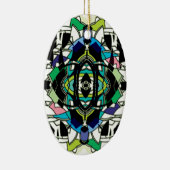 Gecontroleerd ontwerp keramisch ornament (Rechts)