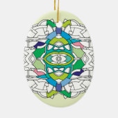 Gecontroleerd ontwerp keramisch ornament (Achterkant)