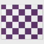 Gecontroleerd Paars en wit Cadeaupapier (Vlak)