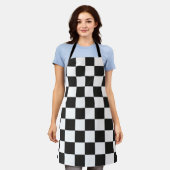 Gecontroleerd patroon schort (Gedragen)