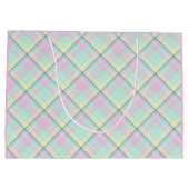 Gecontroleerd patroon van karamelkleuren. groot cadeauzakje (Achterkant)