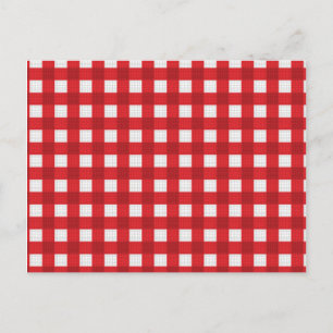 Gecontroleerd Picnic Blanket Patroon Briefkaart