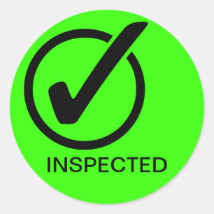 GECONTROLEERD RONDE STICKER