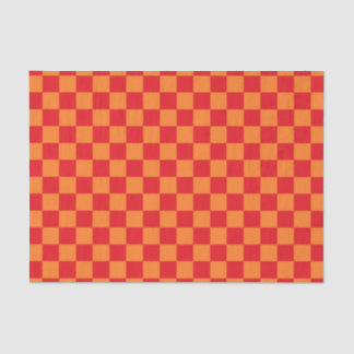 Gecontroleerd rood en Sinaasappel Tissuepapier