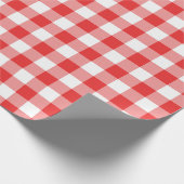 Gecontroleerd rood en wit cadeaupapier (Hoek)