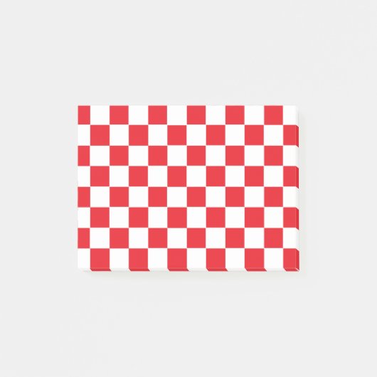 Gecontroleerd rood en wit post-it® notes (Voorkant)