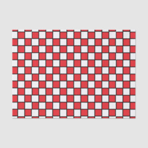 Gecontroleerd Rood en Zwart beeld Tissuepapier