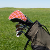 Gecontroleerd Sinaasappel en roze Golfheadcover (Insitu)