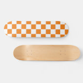 Gecontroleerd Sinaasappel en wit Skateboard (Horizontaal)