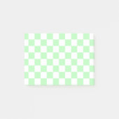 Gecontroleerd Zacht Groen en Wit Post-it® Notes (Voorkant)