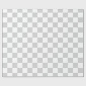 Gecontroleerd Zilver en Wit Cadeaupapier (Vlak)