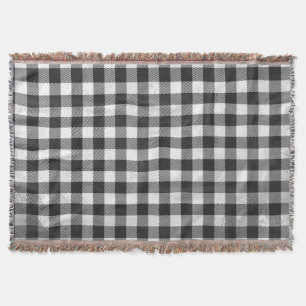 Gecontroleerd, zwart en wit deken