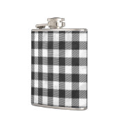 Gecontroleerd, zwart en wit heupfles (Links)