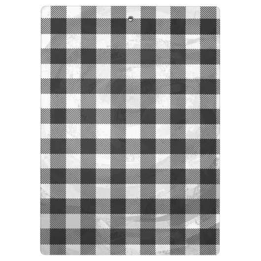 Gecontroleerd, zwart en wit klembord (Achterkant)