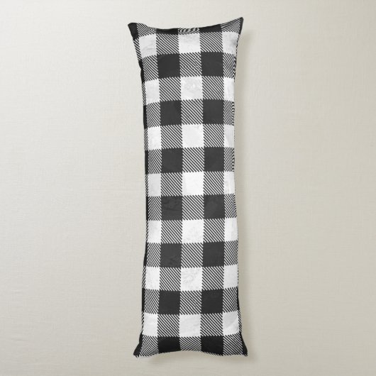 Gecontroleerd, zwart en wit lichaamskussen (Achterkant (Verticaal))