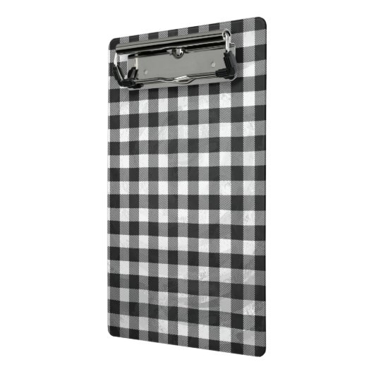 Gecontroleerd, zwart en wit mini klembord (Angled2)