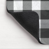 Gecontroleerd, zwart en wit muismat (Hoek)