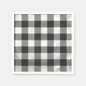 Gecontroleerd, zwart en wit servetten (Voorkant)