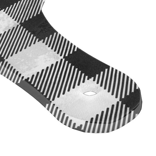 Gecontroleerd, zwart en wit snijplank (Hoek)