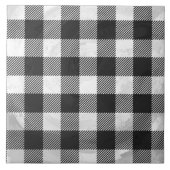 Gecontroleerd, zwart en wit tegeltje (Voorkant)