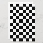 Gecontroleerd zwart-wit briefpapier (Voorkant / Achterkant)