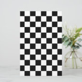 Gecontroleerd zwart-wit briefpapier (Staand voorkant)