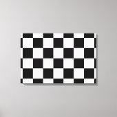Gecontroleerd zwart-wit canvas afdruk (Voorkant)